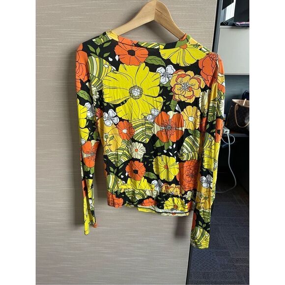 Zara Floral Top Long sleeve S adorable - Picture 4 of 6